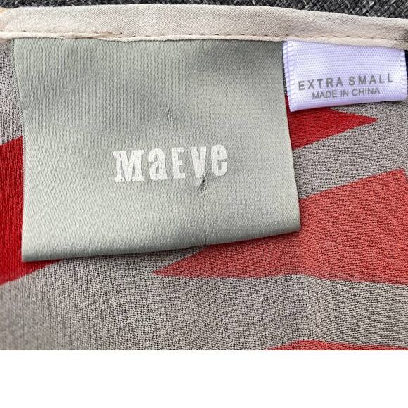 Maeve 100% silk sheer blouse top anthropologie - Picture 4 of 5